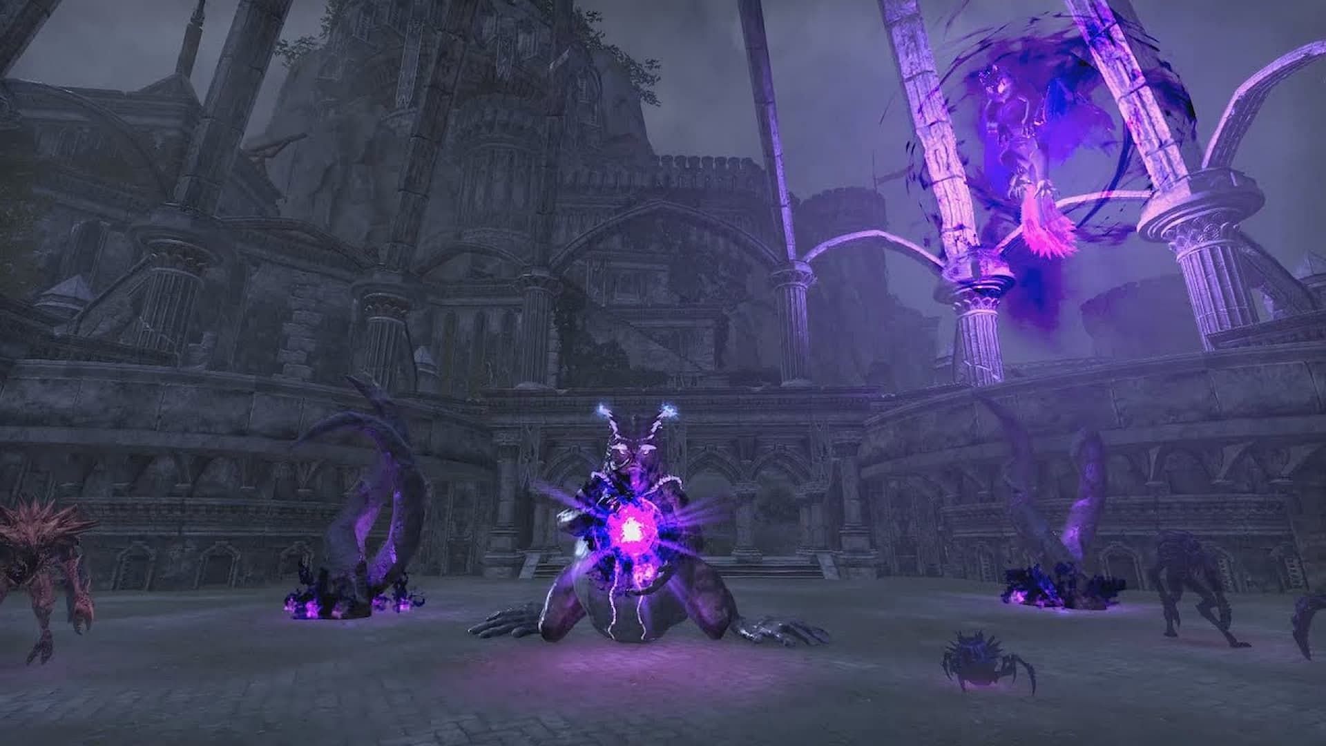 Z'maja summoning his companions to battle against the adventurers in Elder Scrolls Online. (Image via ZeniMax Online Studios)